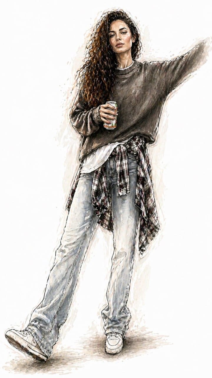 GPT Image 2 Watercolor Fashion Sketch